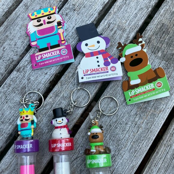 🆕 Lot of Three 3-Pack Holiday Themed Lip Smackers - Picture 2 of 15